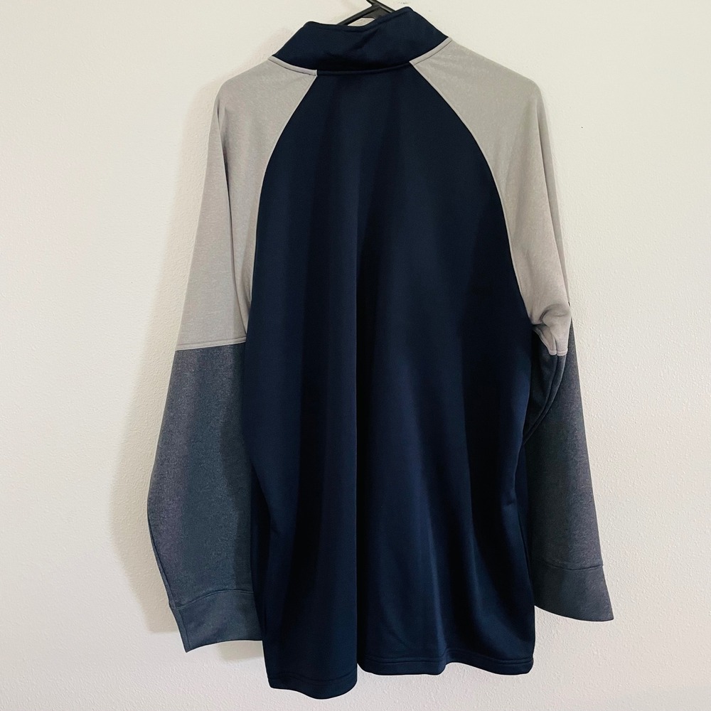 NWT Mens 2XL AND1 Track Jacket Navy Grey Colorblock Full Zip Athletic Workout - Picture 4 of 5